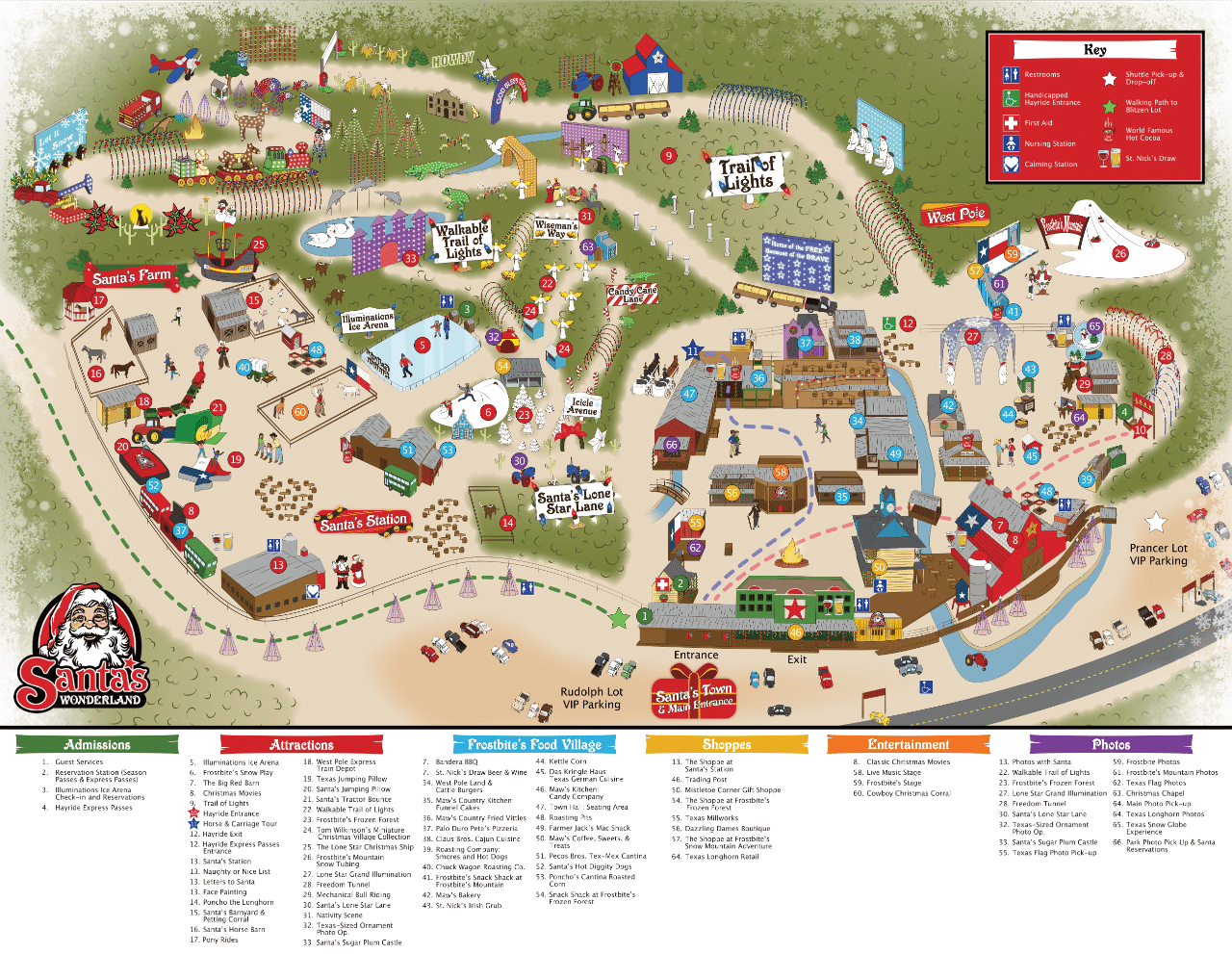 Santa S Wonderland Map And Brochure 2021 2023 ThemeParkBrochures Net