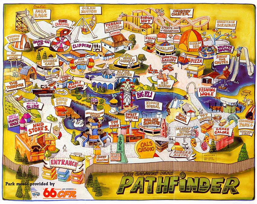Calaway Park Map 1990