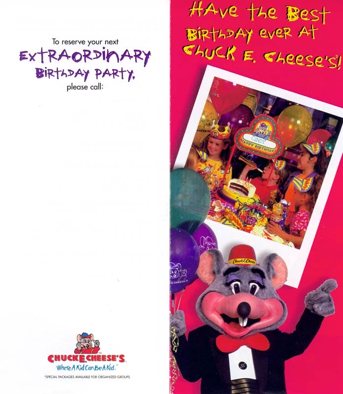 Chuck E Cheese's Brochure 1990_1
