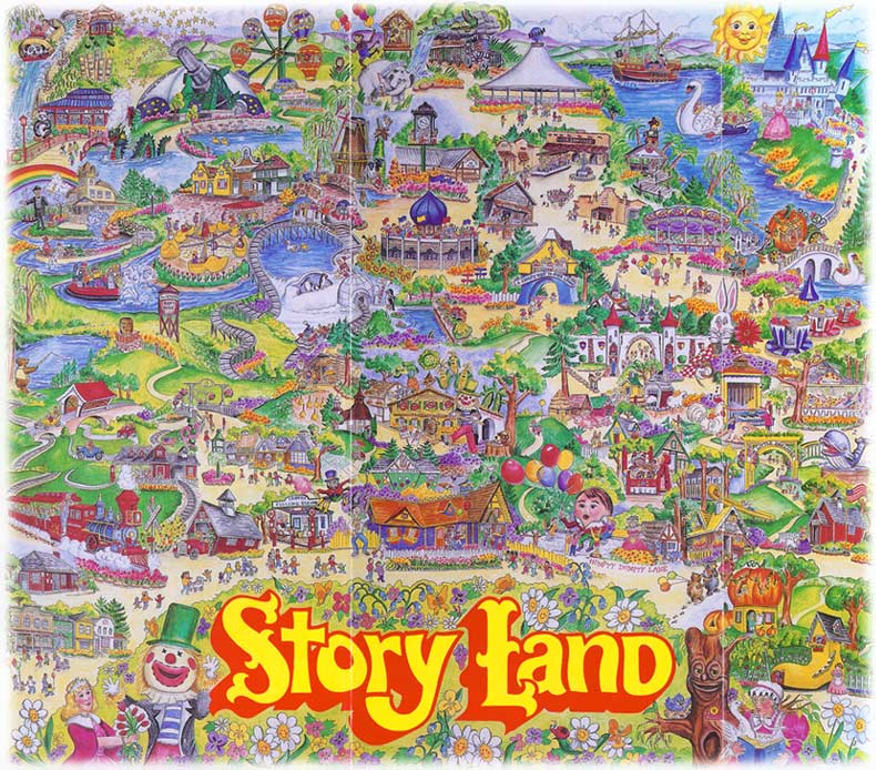 Story Land Map 1990