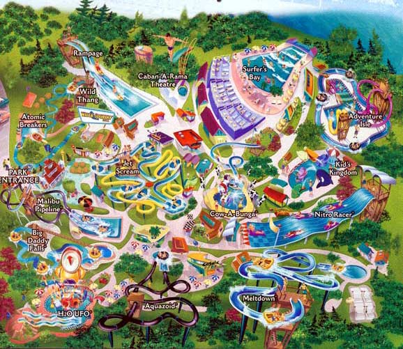 Water Country Map 2002