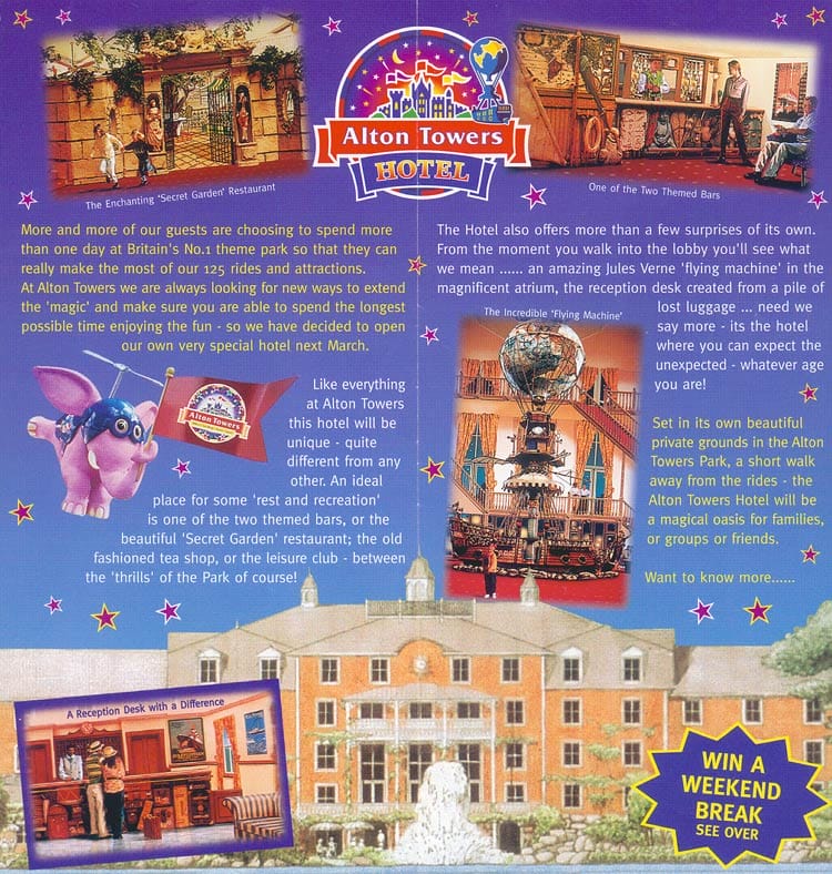 Alton Towers Hotel Brochure 1996_2