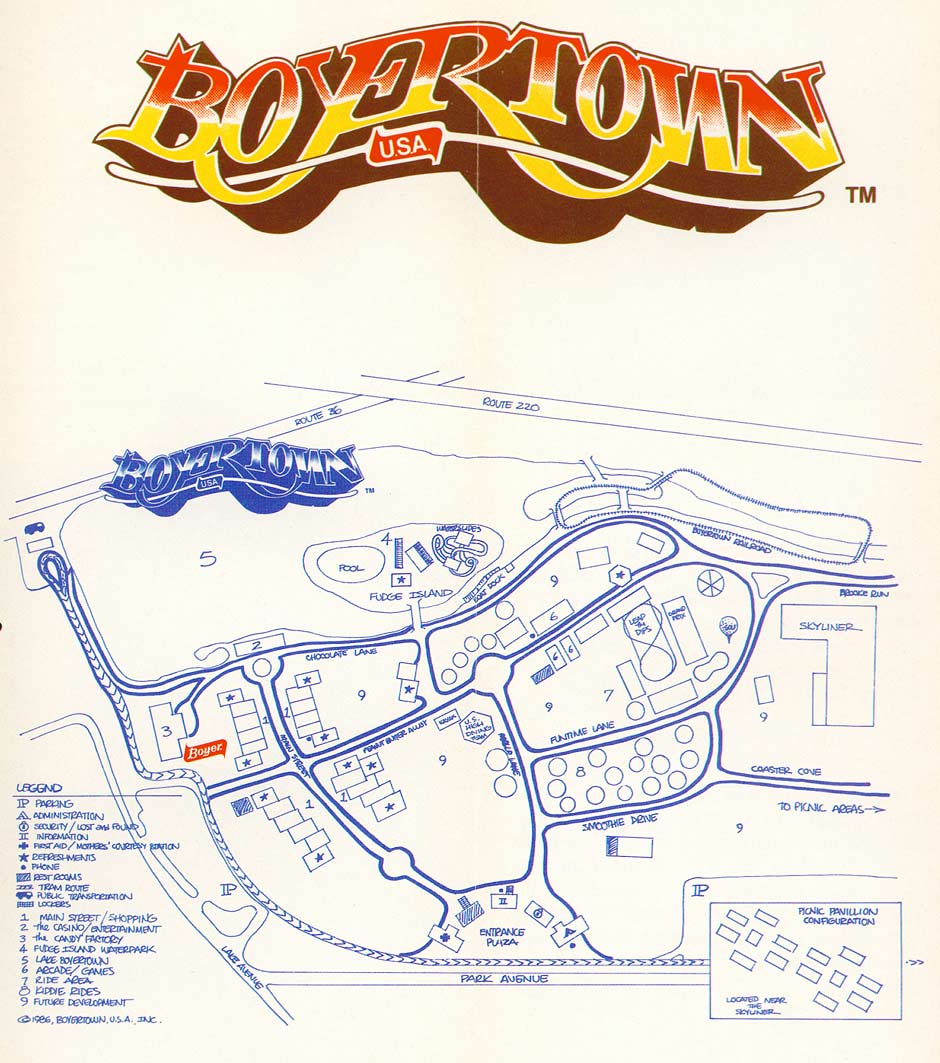 Boyertown Map and Brochure (1985)
