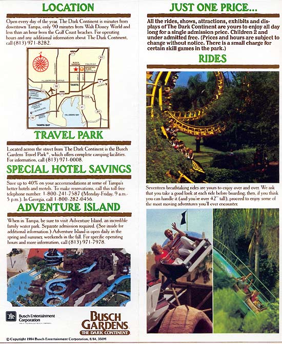 Busch Gardens The Dark Continent Brochure 1984_5