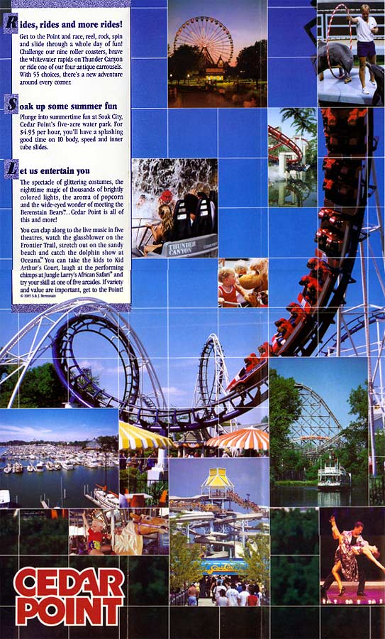 Cedar Point Map and Brochure 2023 1985 ThemeParkBrochures