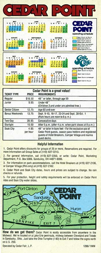 Cedar Point Brochure 1989_5