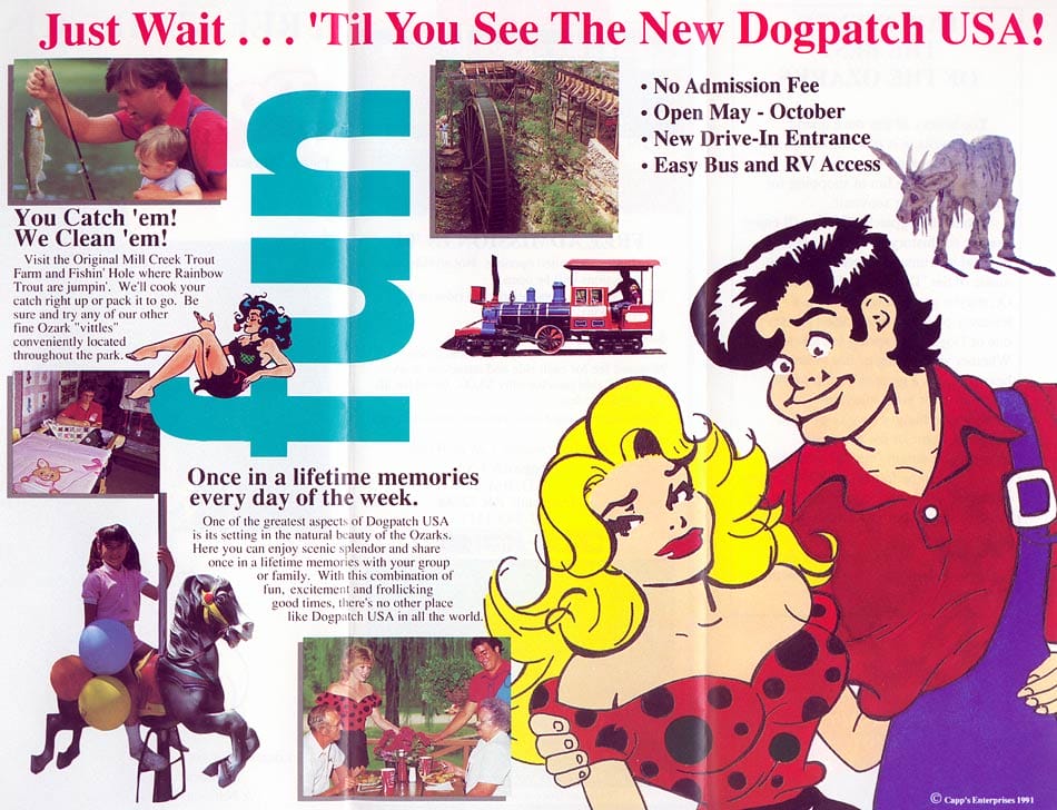 Dogpatch USA Map and Brochure (1981 – 1991)