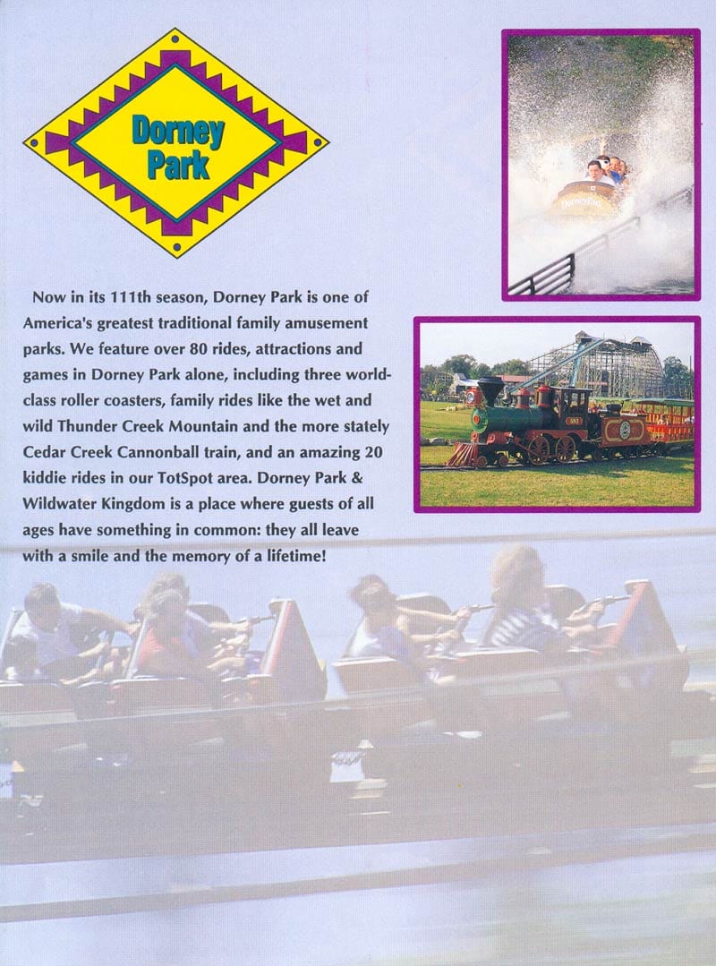 Dorney Park amp Wildwater Kingdom - Dorney Park Brochure 1994 3 