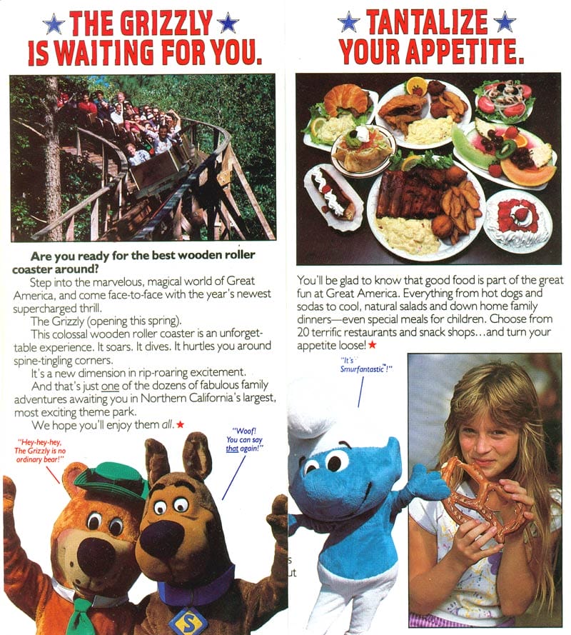 Great America Map and Brochure - Great America Brochure 1986 3 