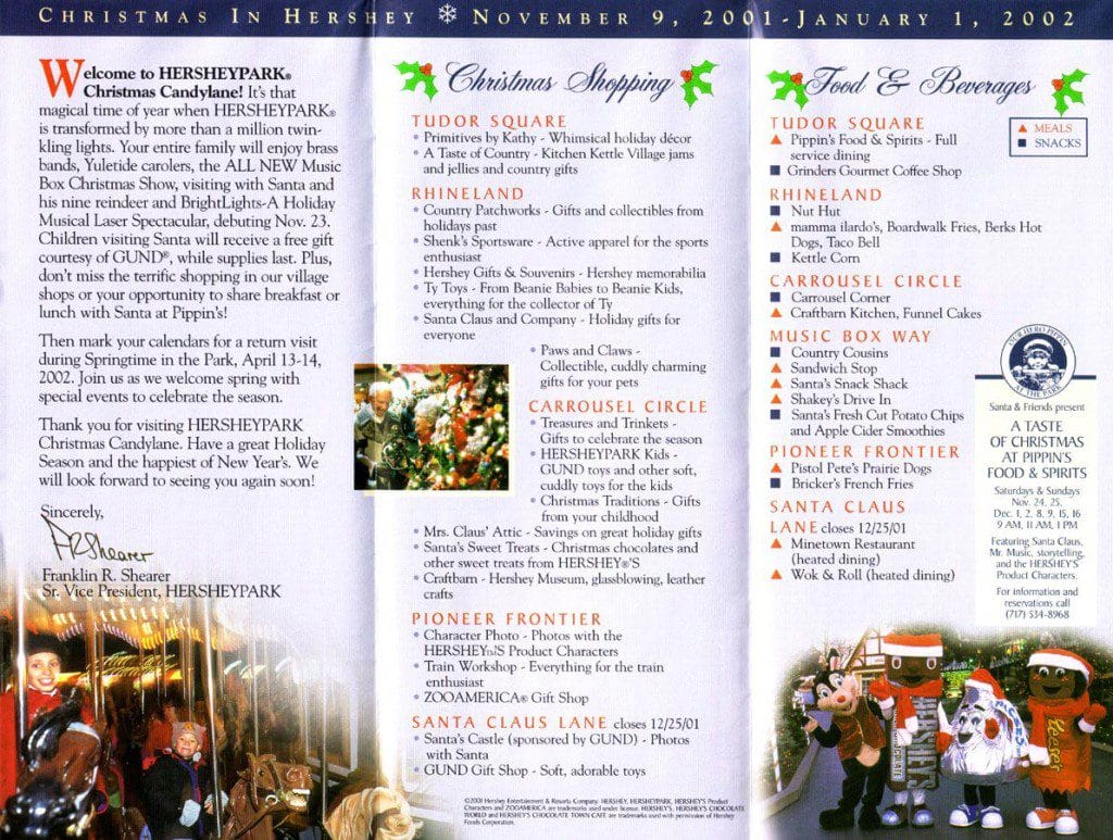HersheyPark Christmas Brochure 2001_2
