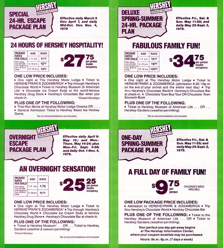 HersheyPark Package Plans Brochure 1979_3