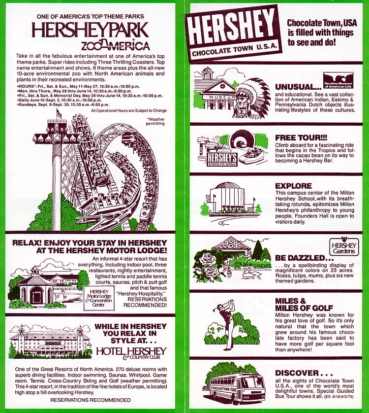 HersheyPark Package Plans Brochure 1979_4