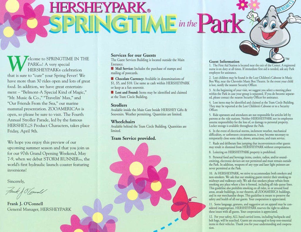 HersheyPark Springtime in the Park Brochure 2004_2