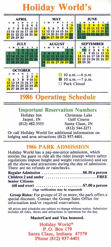 Holiday World Brochure 1986_5
