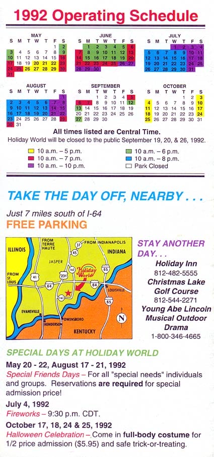Holiday World Brochure 1992_4
