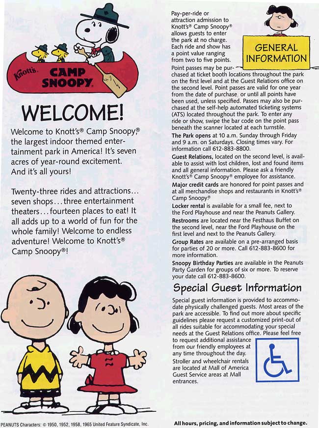 Knott's Camp Snoopy Brochure 1992_2