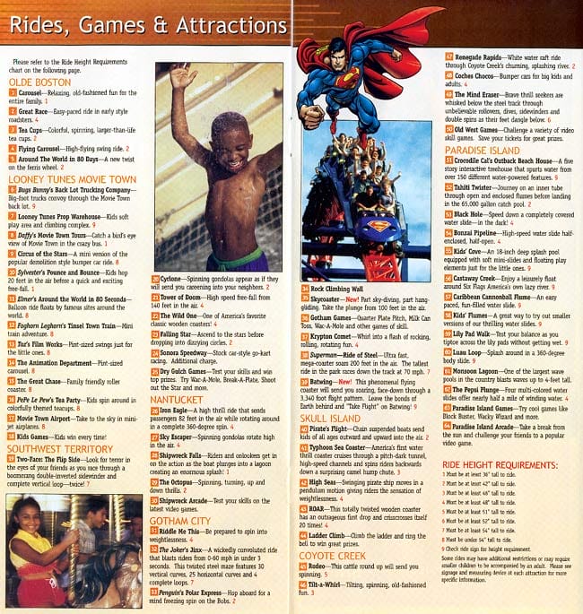 Six Flags America In Park Guide 2001_5