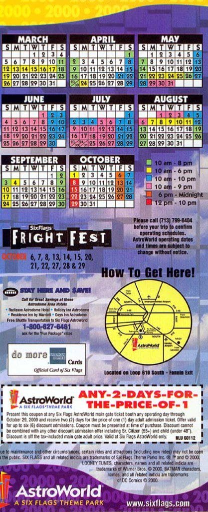 Six Flags AstroWorld Brochure 2000_5
