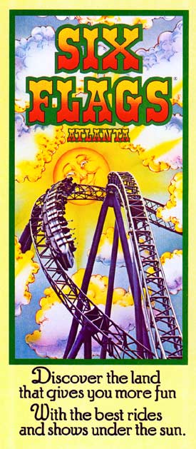Six Flags Over Georgia Map and - Six Flags Atlanta Brochure 1979 1 