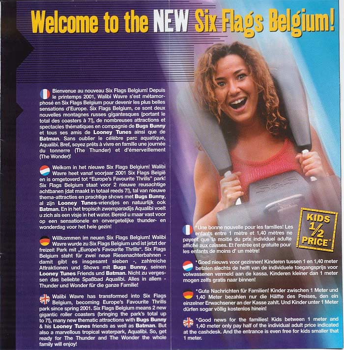 Six Flags Belgium Brochure 2001_2