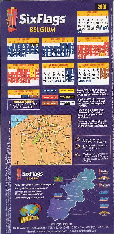 Six Flags Belgium Brochure 2001_9