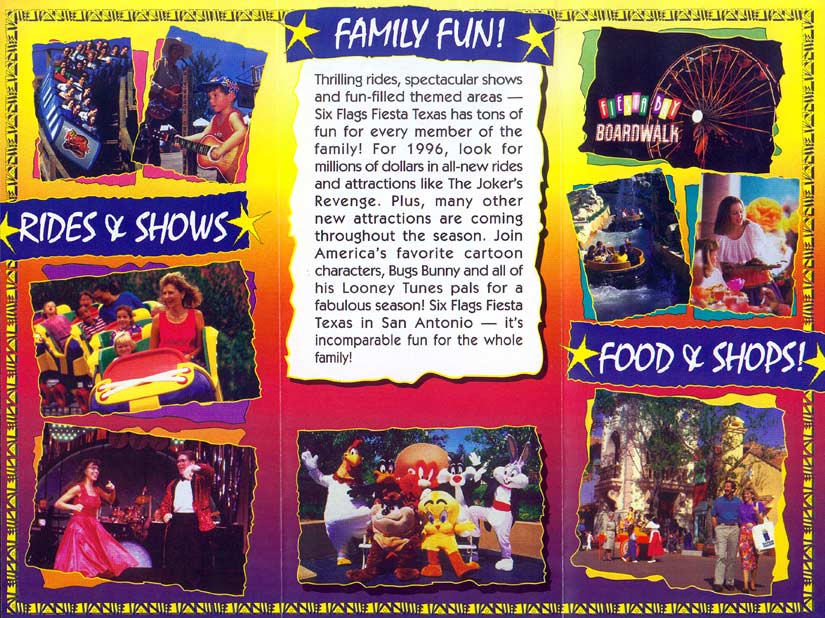 Six Flags Fiesta Texas Brochure 1996_2
