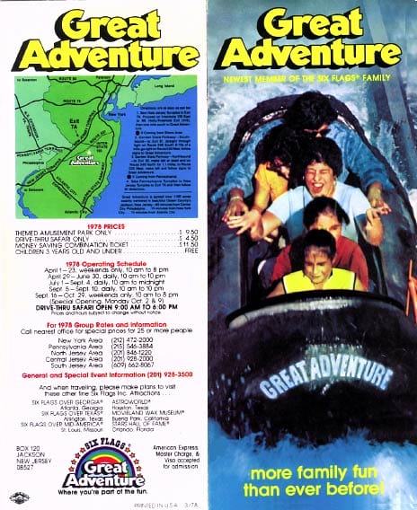 Six Flags Great Adventure Brochure 1978_1