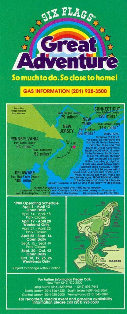 Six Flags Great Adventure Brochure 1980_5