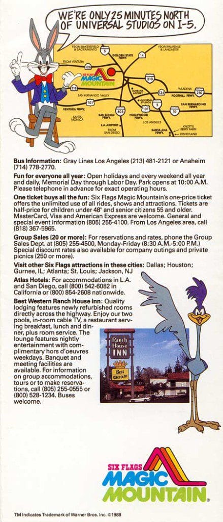 Six Flags Magic Mountain Brochure 1988_8