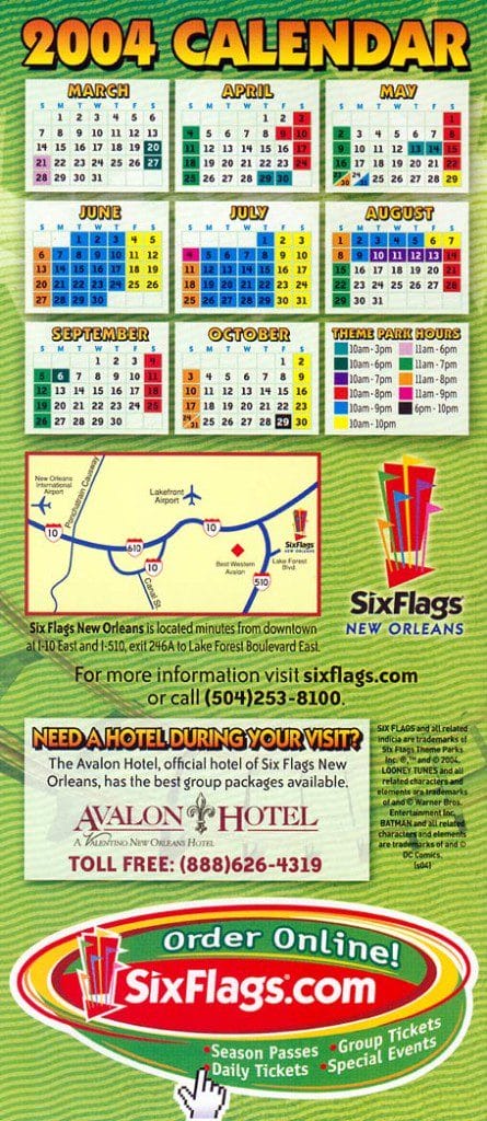 Six Flags New Orleans Brochure 2004_5
