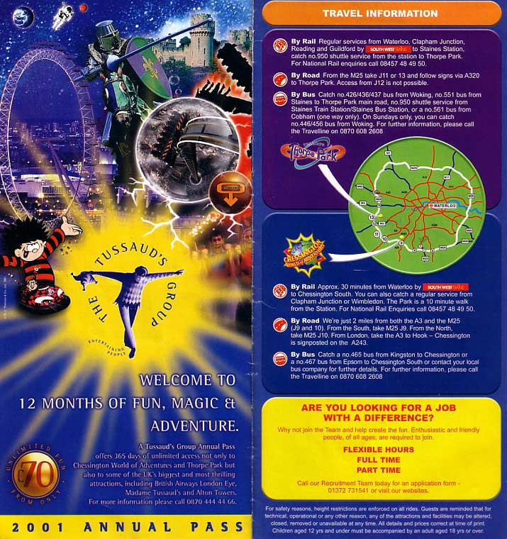 Thorpe Park/Chessington World of Adventures Brochure 2001_6