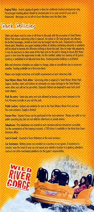 VisionLand - In Park Guide 2001_3