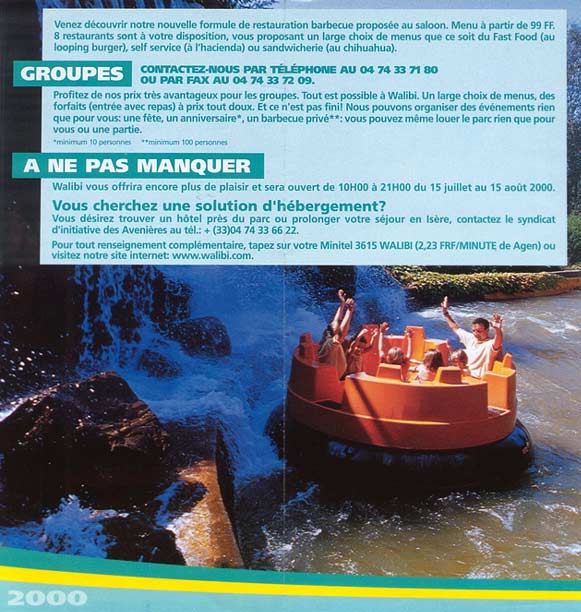 Walibi Rhones Alpes Brochure 2000_2
