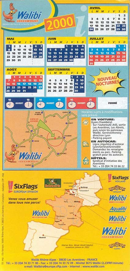 Walibi Rhones Alpes Brochure 2000_7