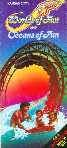 Worlds of Fun Map and Brochure - Worlds Of Fun Brochure 1987 1