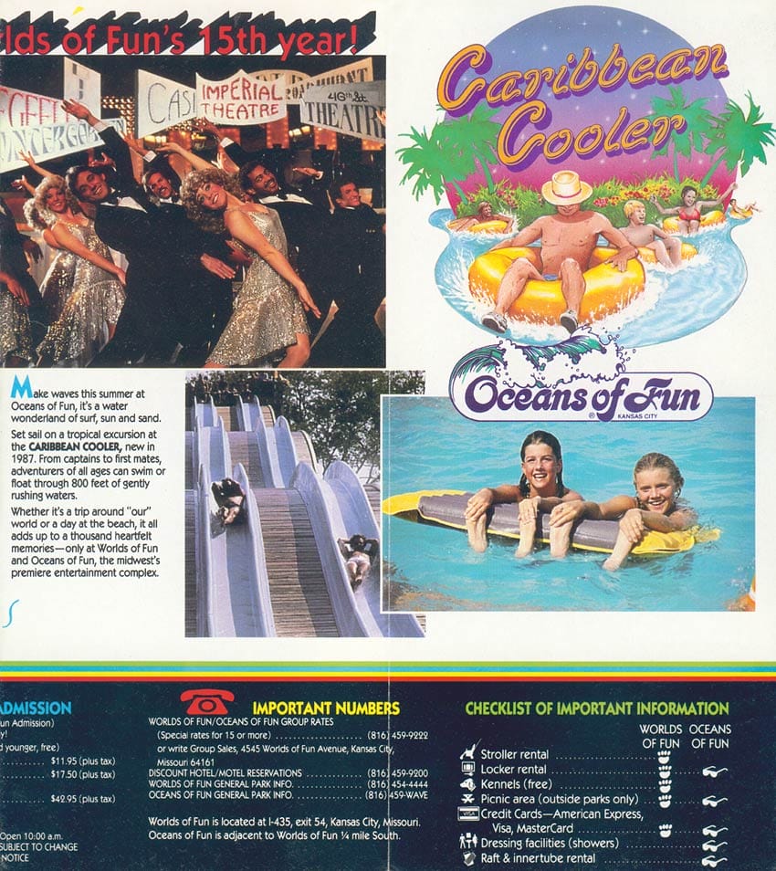 Worlds of Fun Map and Brochure - Worlds Of Fun Brochure 1987 3