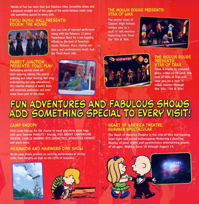 Worlds of Fun Map and Brochure - Worlds Of Fun Brochure 2001 4
