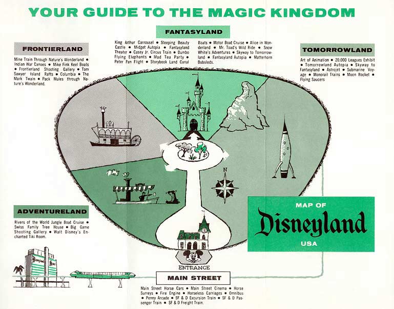 Disneyland Map 1964