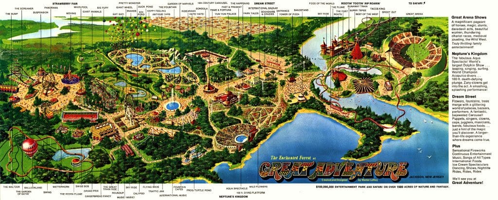 Great Adventure Map 1975