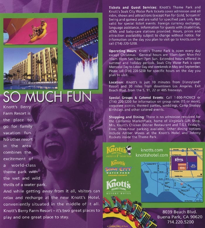 Knott's Berry Farm Resort Brochure 2006_3