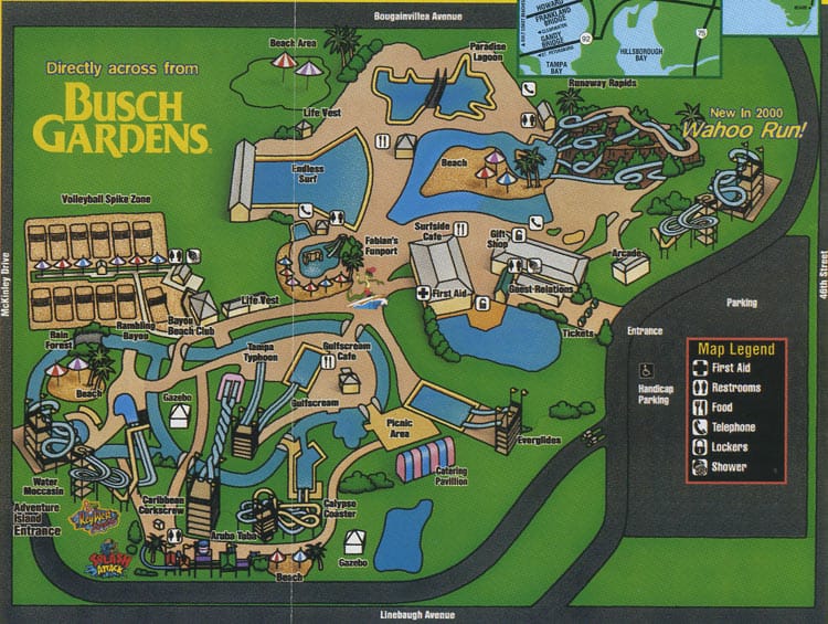 Adventure Island Map and Brochure 2000 2023 ThemeParkBrochures