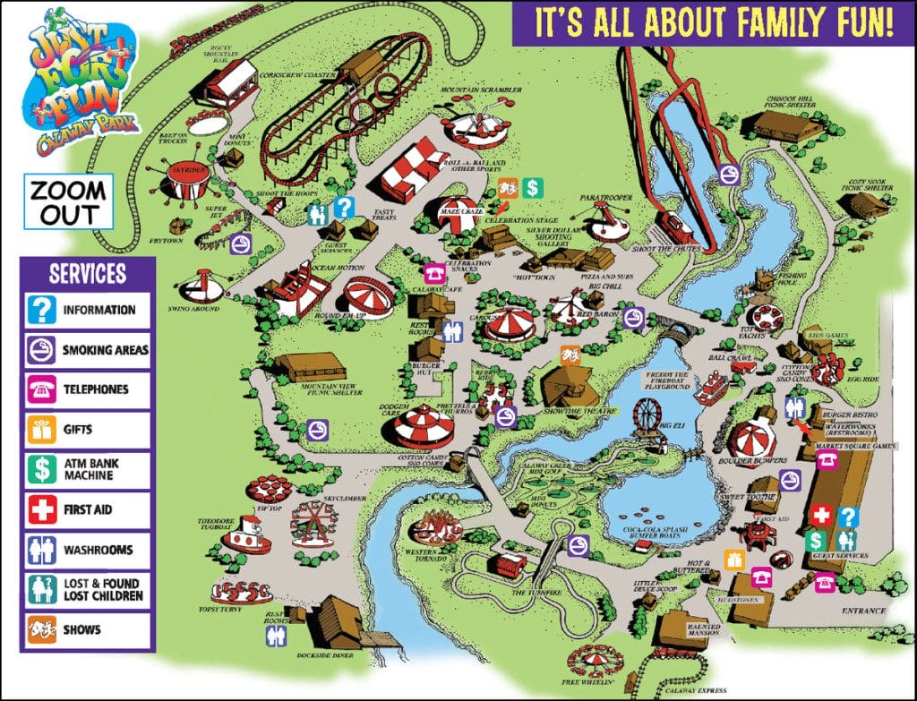Calaway Park Map 2003