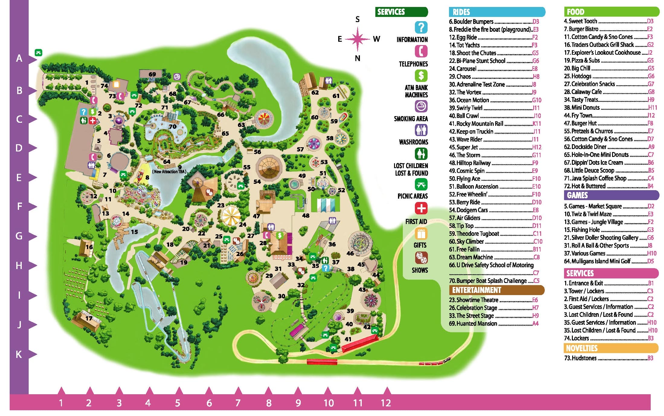 Calaway Park Map and Brochure (1990 – 2024)