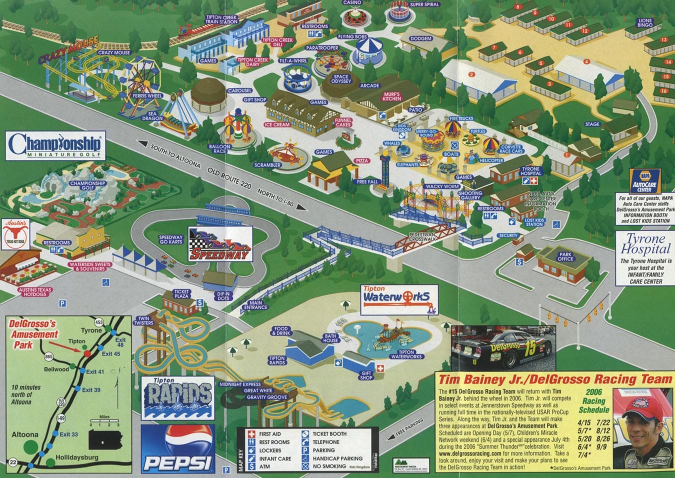 DelGrosso’s Park Map and Brochure (2006 – 2023)