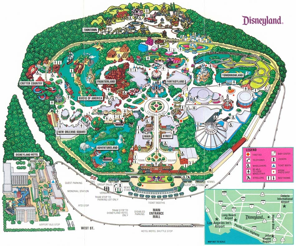 Disneyland Map 1994