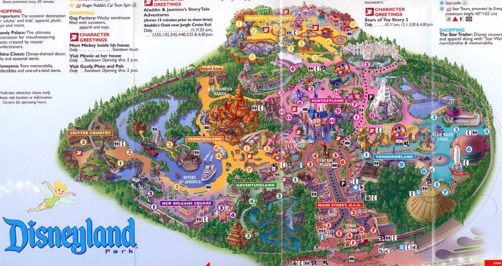 Disneyland Map 2004