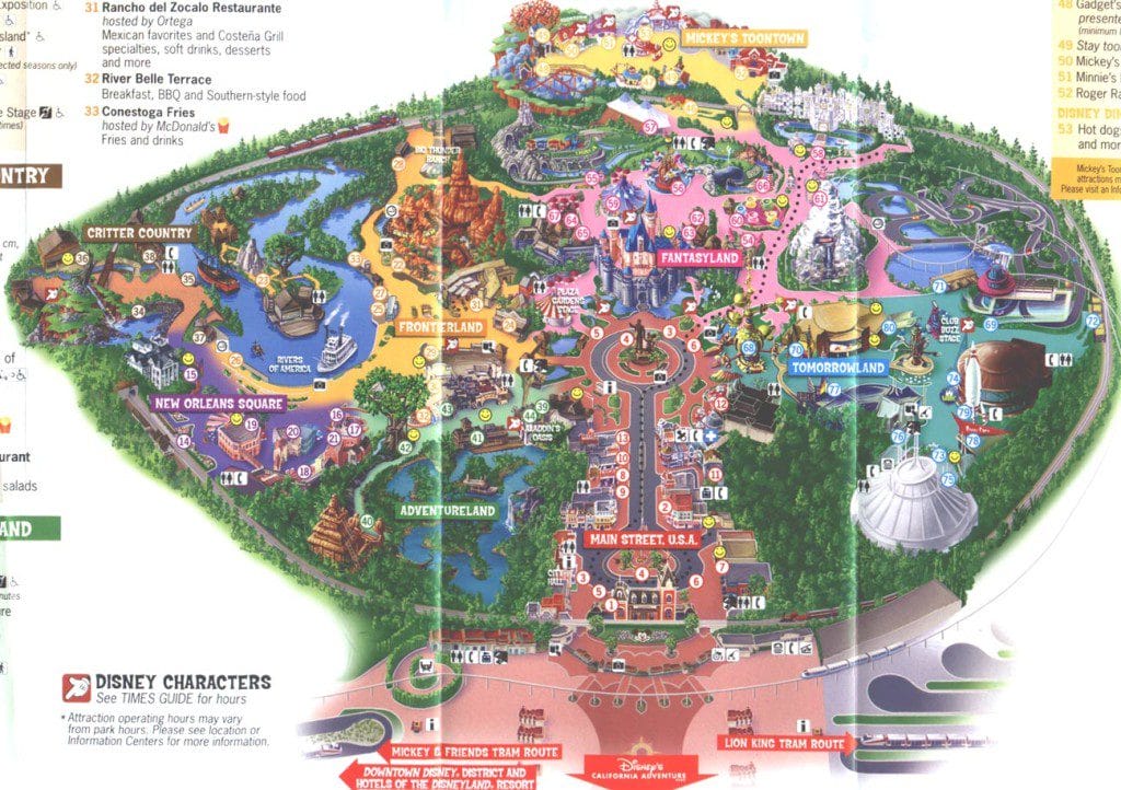 Disneyland Map 2006