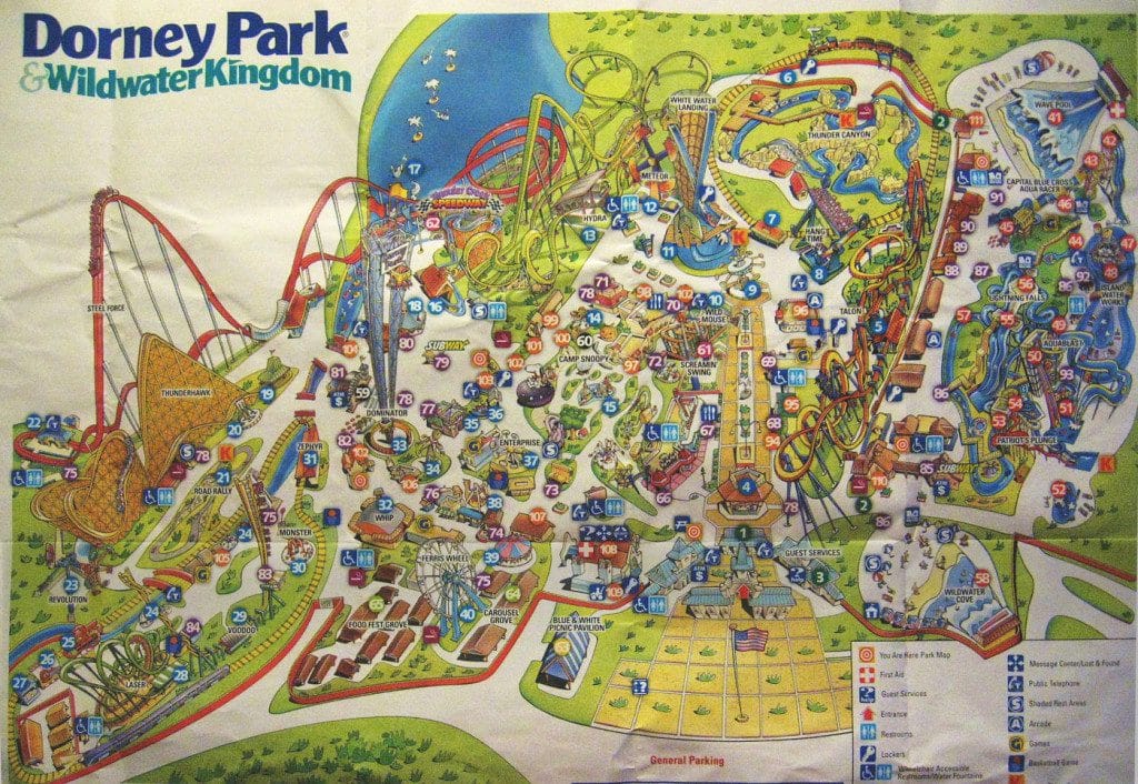 Dorney Park Map 2008