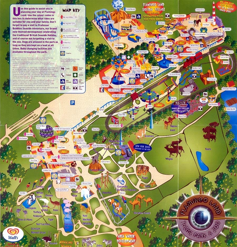 Flamingo Land Resort Map and Brochure (2002 – 2023)