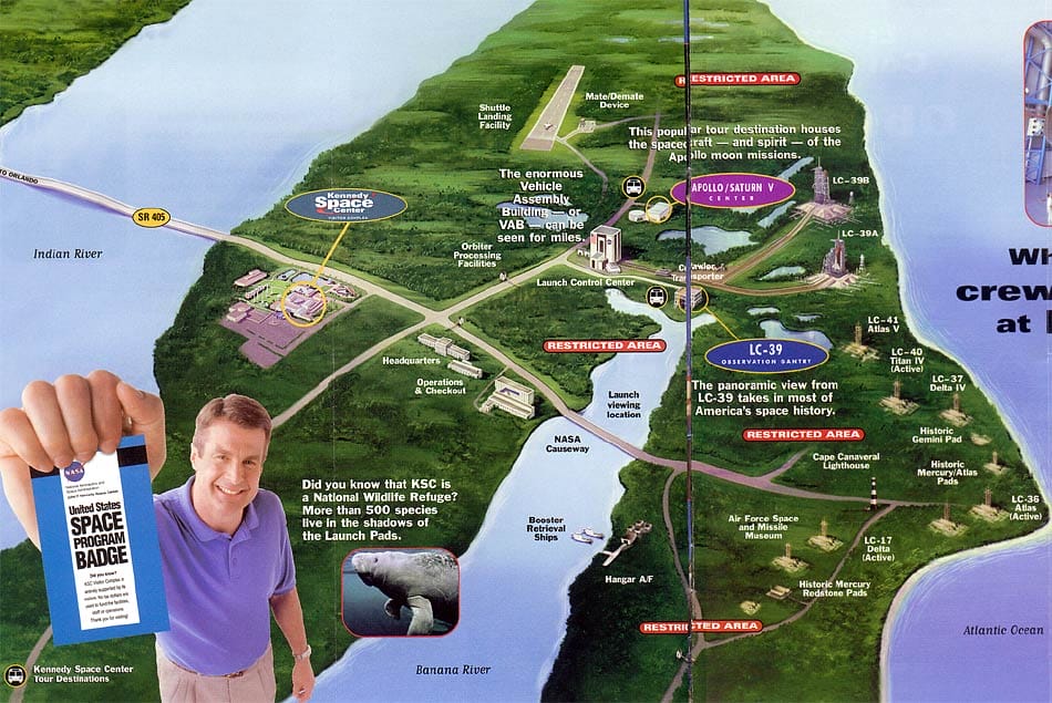 Kennedy Space Center Map 2003
